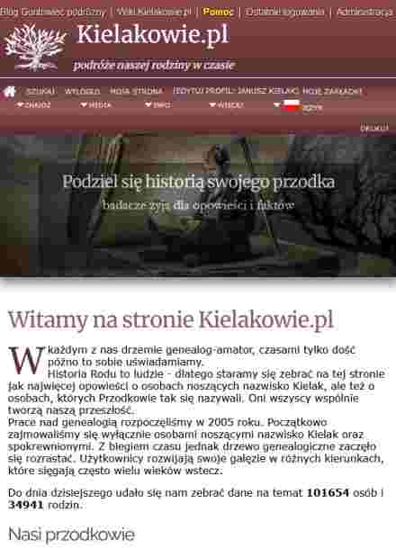 Genealogia rodzin Kielaków i spokrewnionych.
